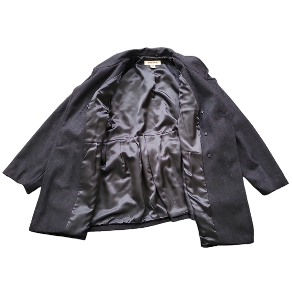 EUC like new wool Hydraulic women's black double breast pea coat oversized 3X - Picture 5 of 13